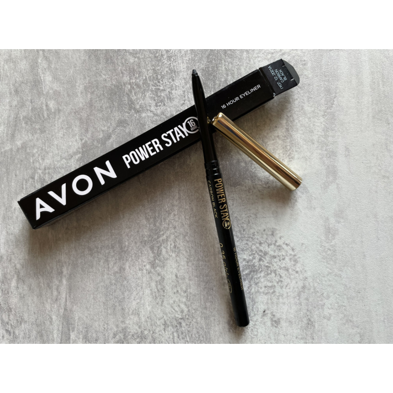 Avon Power Stay Carbon Black  Олівець  для очей Чорний