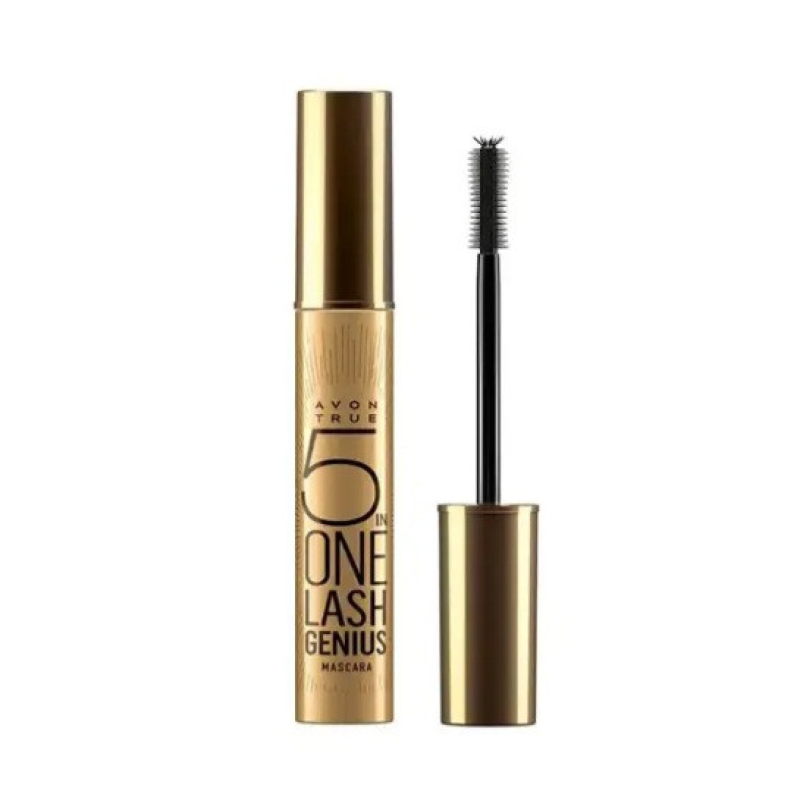 Туш для вій Avon True 5 in One Lash Genius Mascara, туш чорна 5 в 1 Ейвон, 10 мл