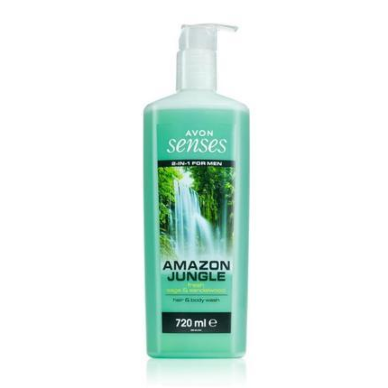 Avon Senses Amazon Jungle hair&body wash Гель для душа Джунглі Амазонії 720мл