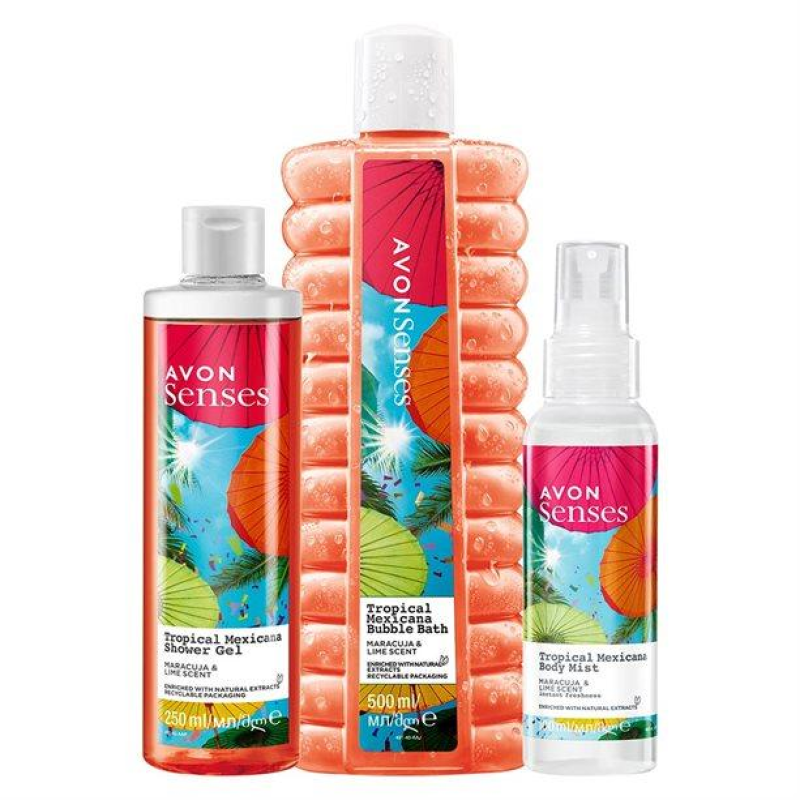 Avon Senses Tropical Mexicana Set 3 in 1 Набір «Мексиканські тропіки»